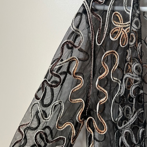 Vintage open front see through jacket - Picture 2 of 5